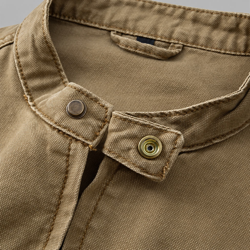 Owen Men’s Washed Stand-Collar Jacket