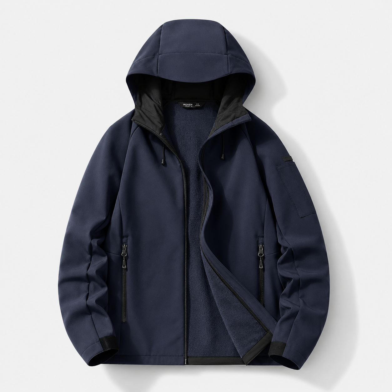 Parker Fleece Lined Zip-Up Hooded Jacket