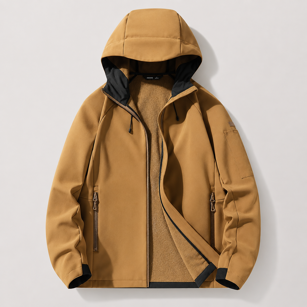 Parker Fleece Lined Zip-Up Hooded Jacket