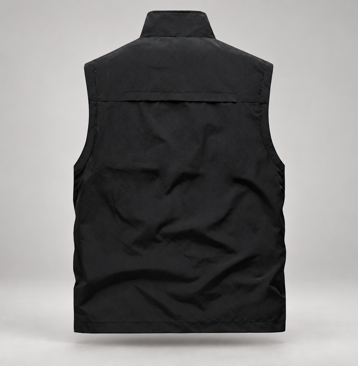 Pascal Men’s Multi-Pocket Zip-Up Utility Vest with Mesh Lining