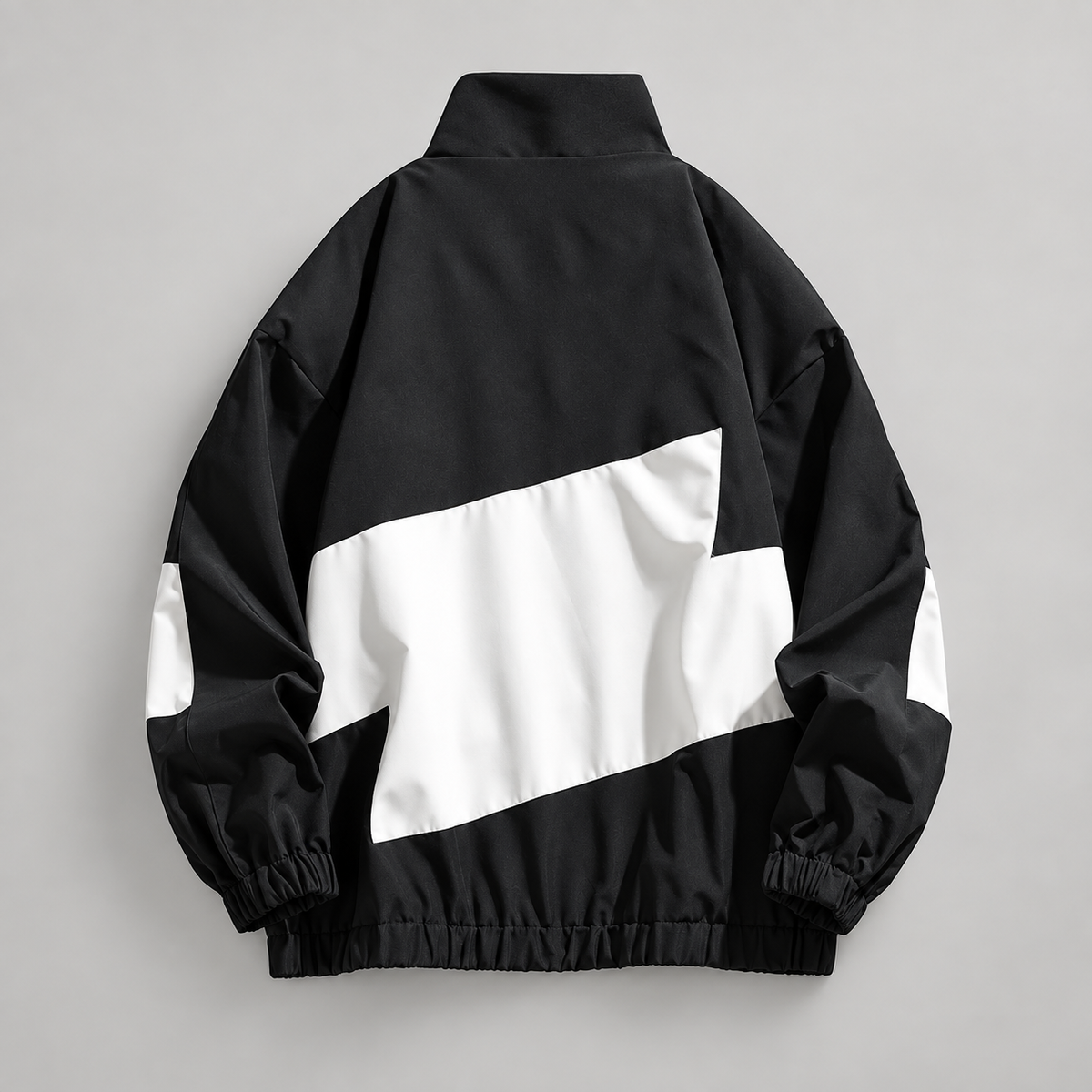 Pierce Men’s Color-Block Full-Zip Stand Collar Jacket