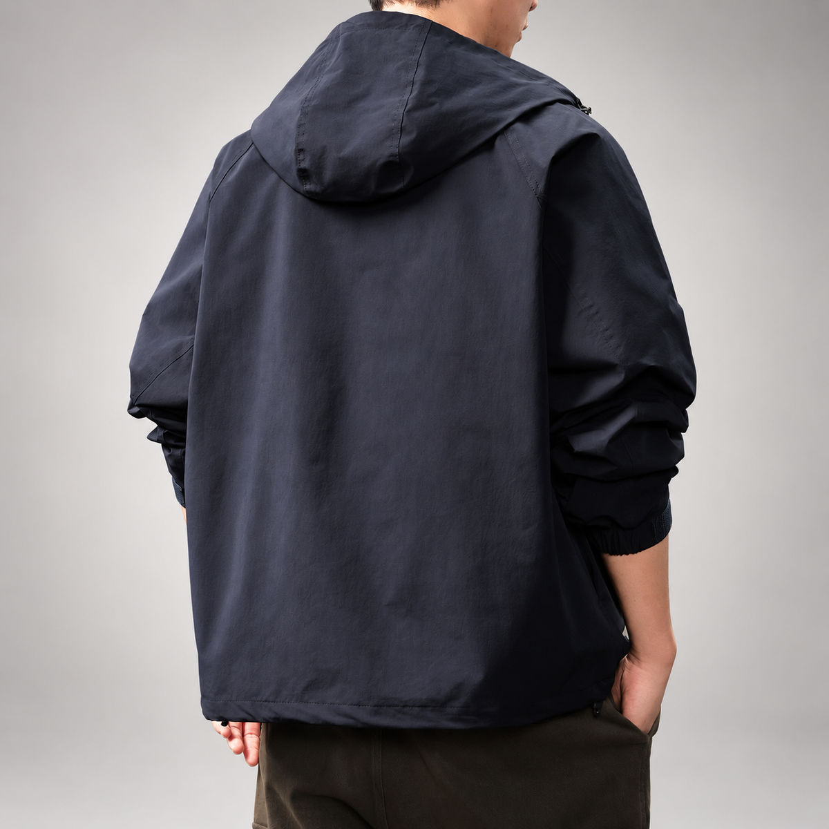 Alonzo Men’s Hooded Utility Jacket with Large Flap Pockets