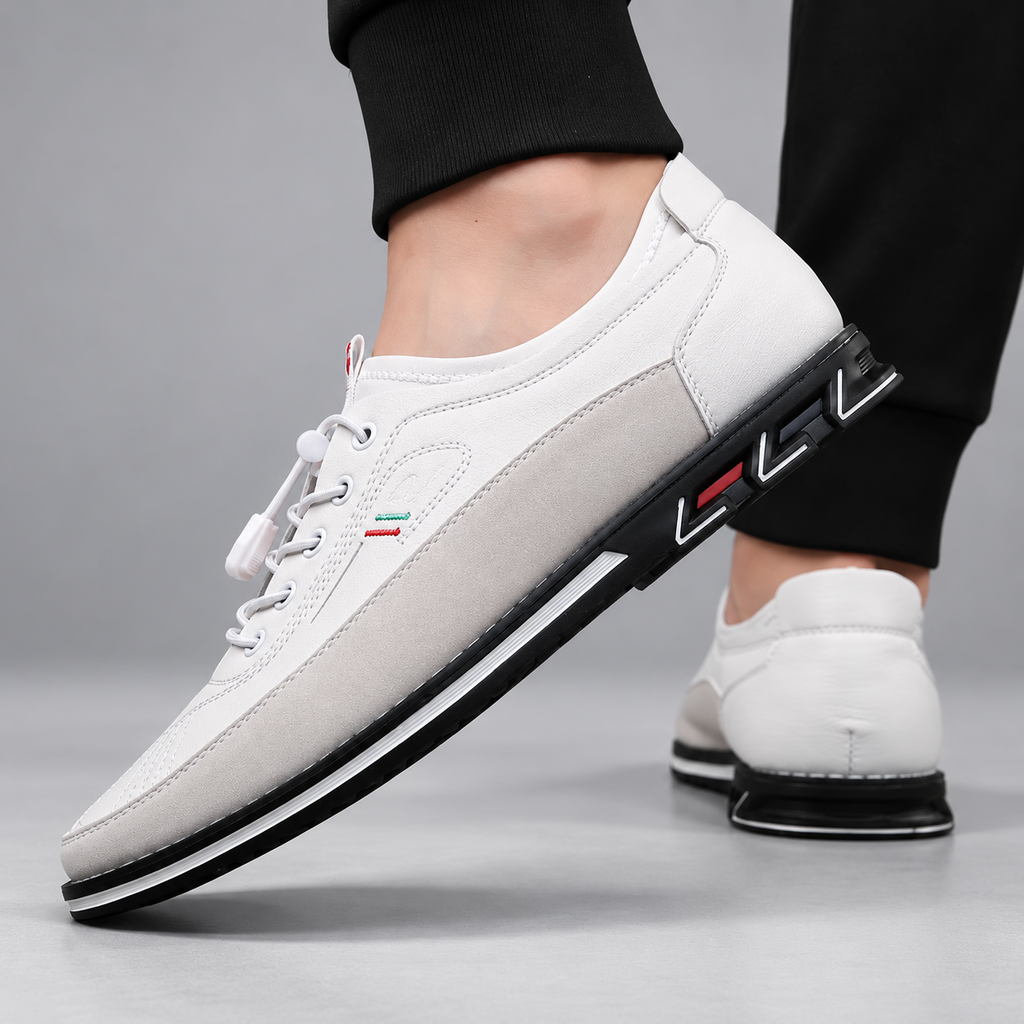 Velor Men’s Lace-Up Casual Sneakers