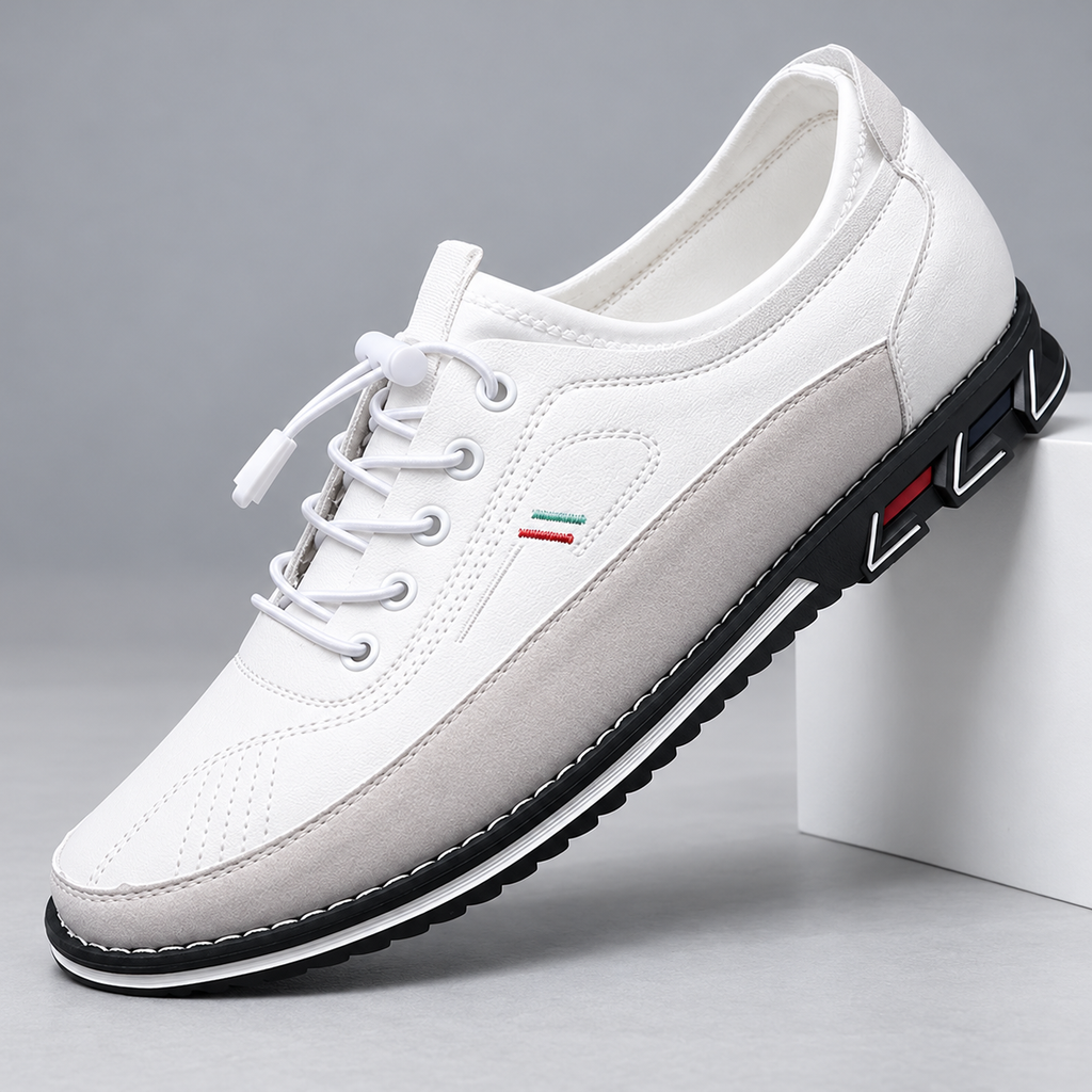 Velor Men’s Lace-Up Casual Sneakers