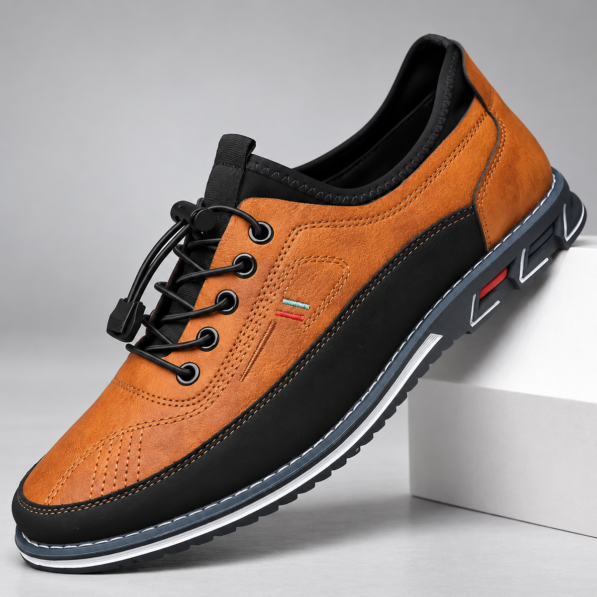Velor Men’s Lace-Up Casual Sneakers