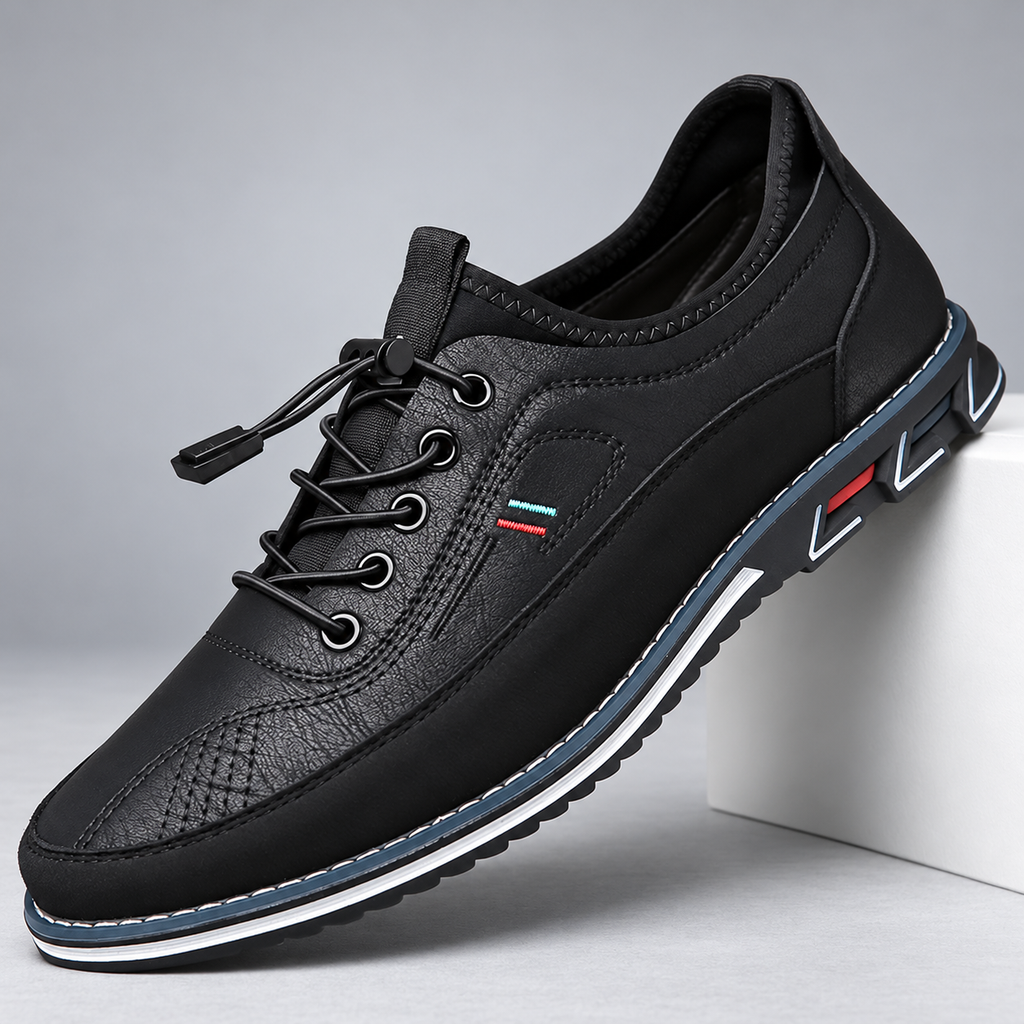 Velor Men’s Lace-Up Casual Sneakers