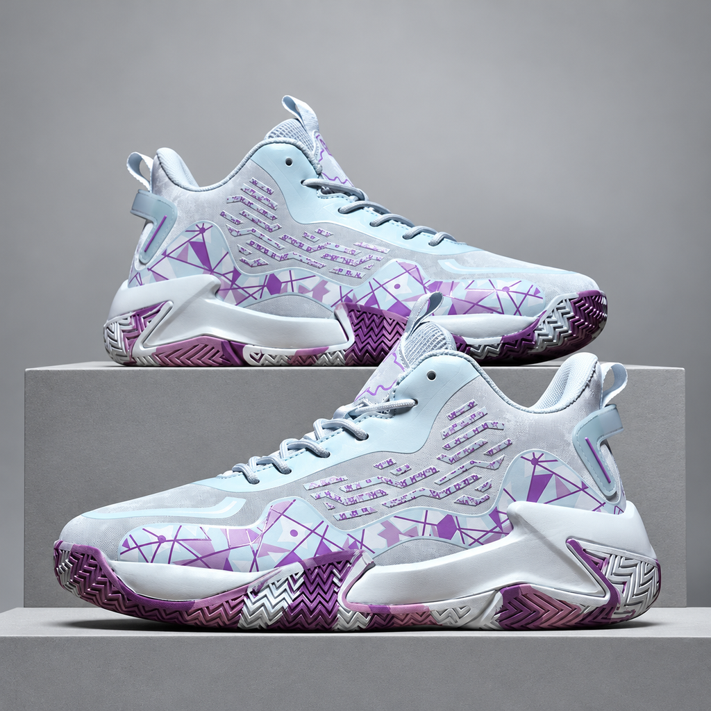 Skyline Colorblock Athletic Sneakers with Sculpted Soles