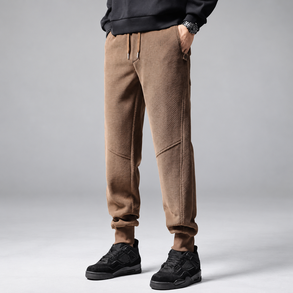 Aldo Bellandi Men’s Textured Drawstring Jogger Pants