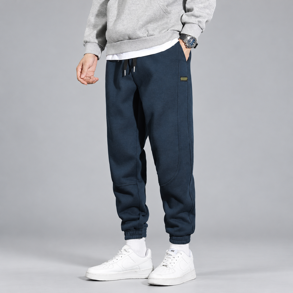 Vittorio Men’s Tapered Jogger Pants with Elastic Cuffs