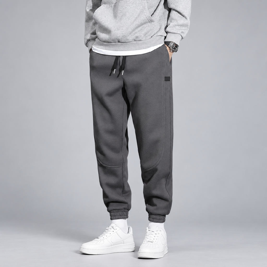Vittorio Men’s Tapered Jogger Pants with Elastic Cuffs