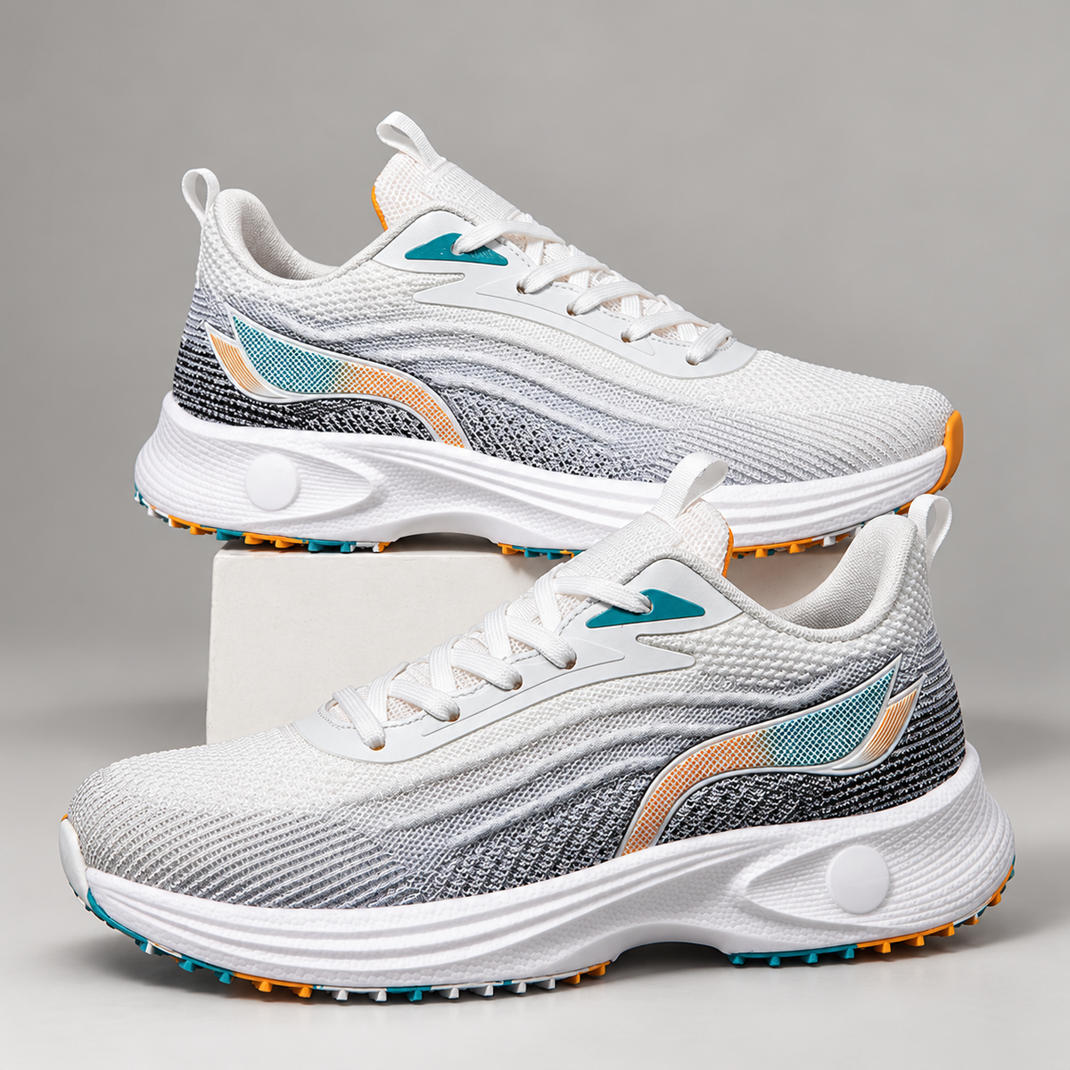 Alden Mesh Lace-Up Sneakers with Contrast Details