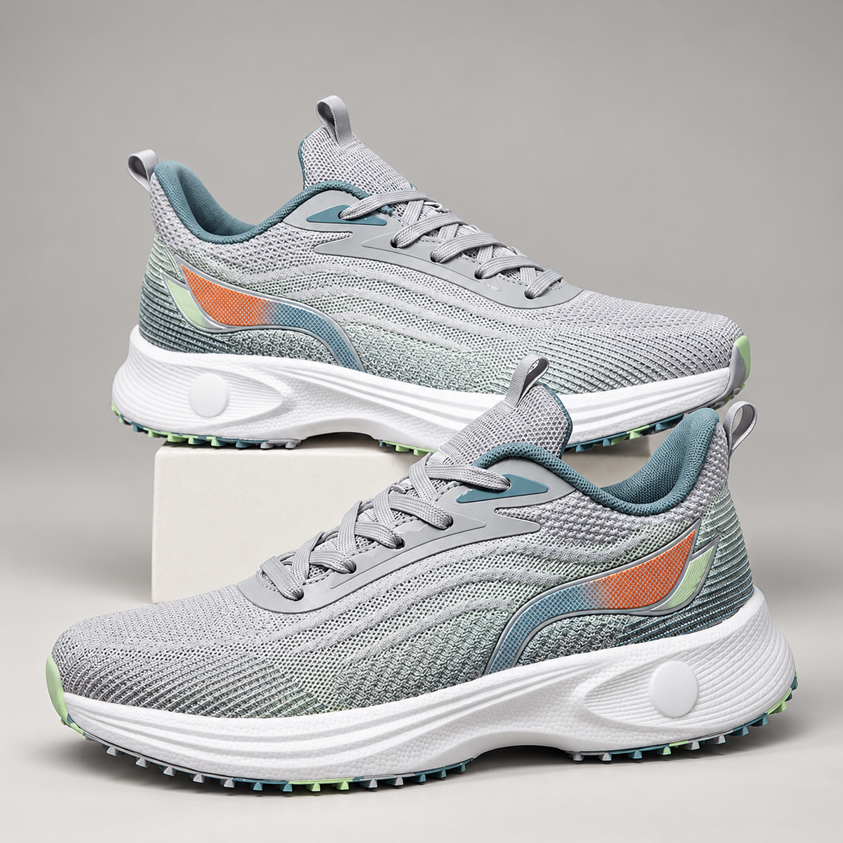 Alden Mesh Lace-Up Sneakers with Contrast Details
