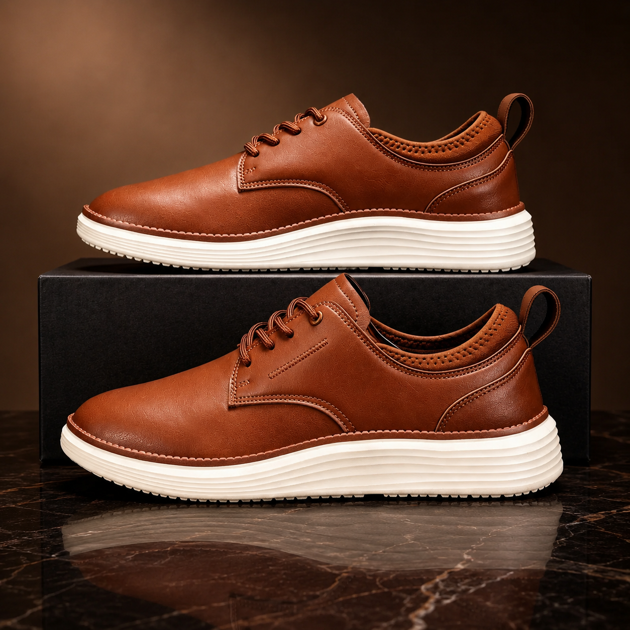 Preston Men’s Leather Lace-Up Oxford Shoes