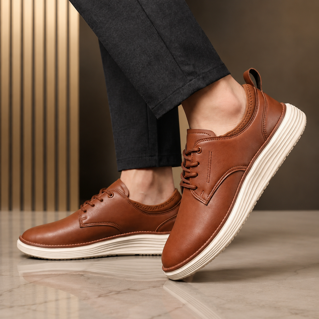 Preston Men’s Leather Lace-Up Oxford Shoes