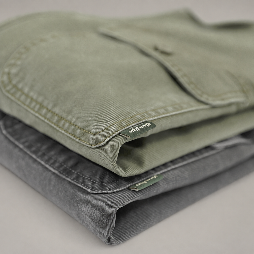 Preston Button-Up Washed Utility Overshirt