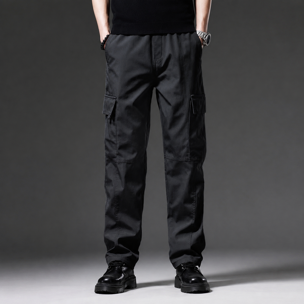 Preston Men's Cargo Pants – Relaxed Fit Utility Straight Leg Trousers