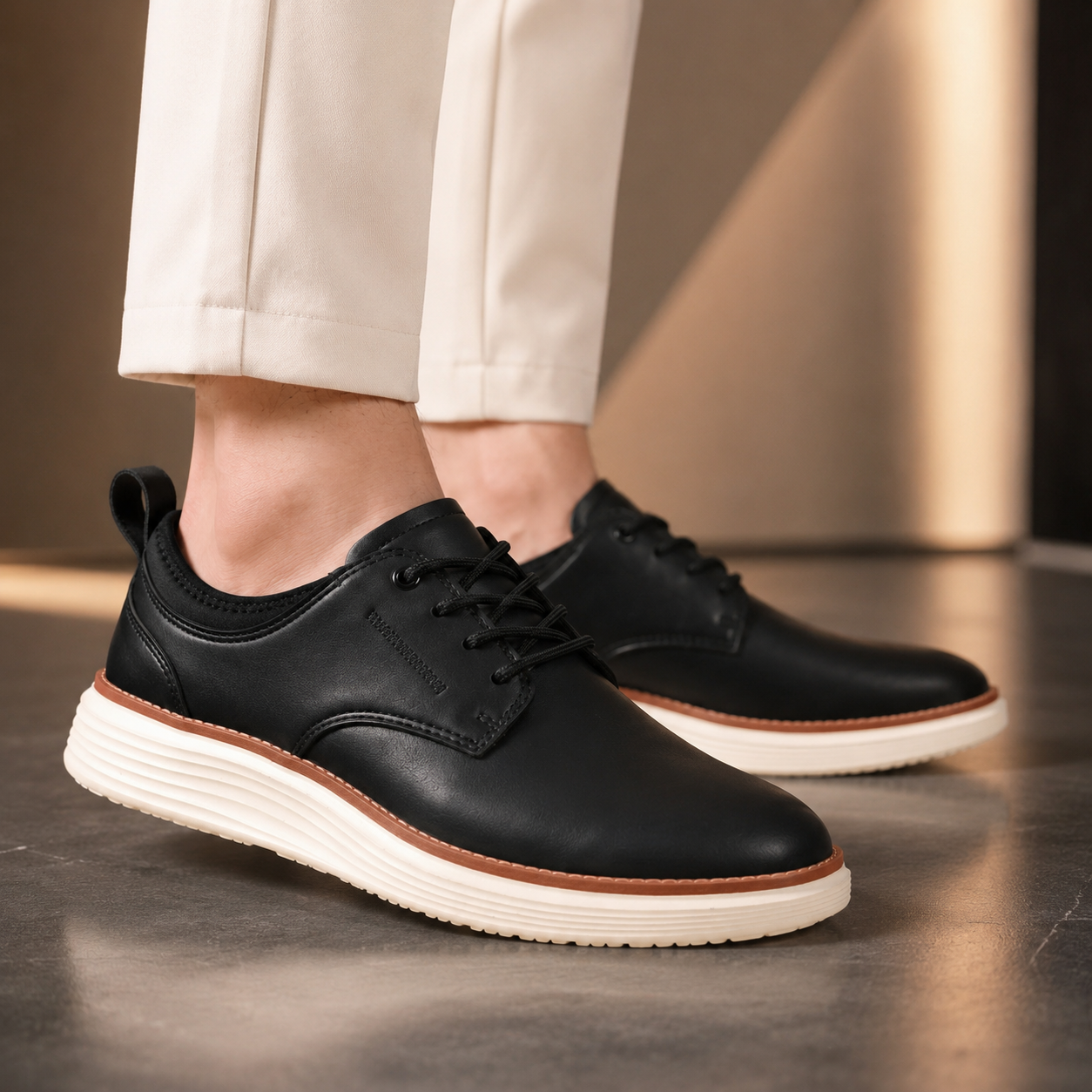 Preston Men’s Leather Lace-Up Oxford Shoes