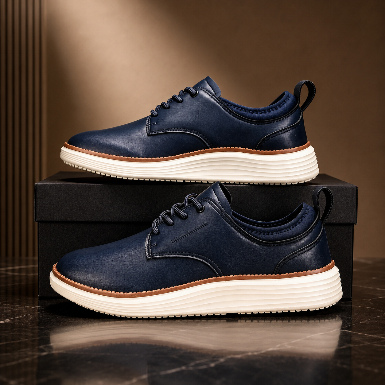 Preston Men’s Leather Lace-Up Oxford Shoes