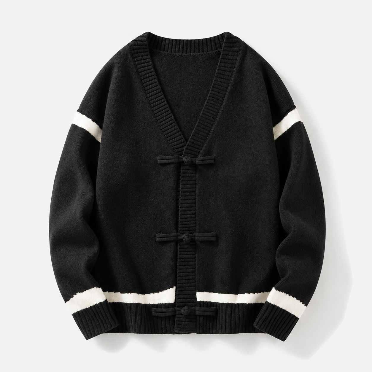 Satoshi V-Neck Knit Cardigan Sweater