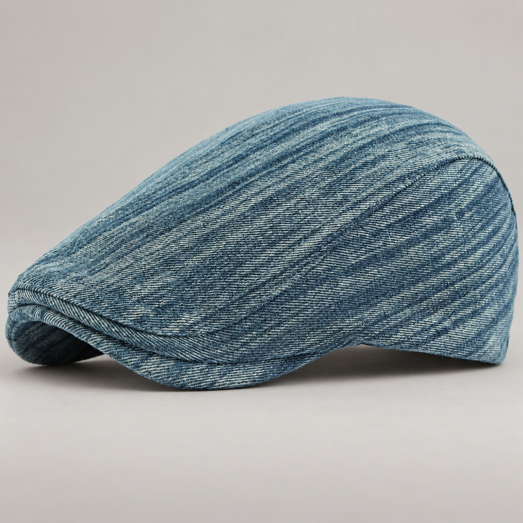 Raymond Men’s Vintage Washed Denim Flat Cap
