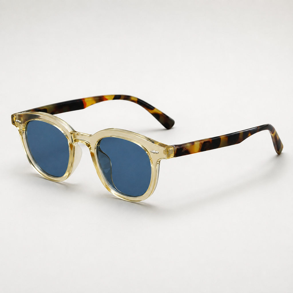 Remy Retro Round-Frame Sunglasses