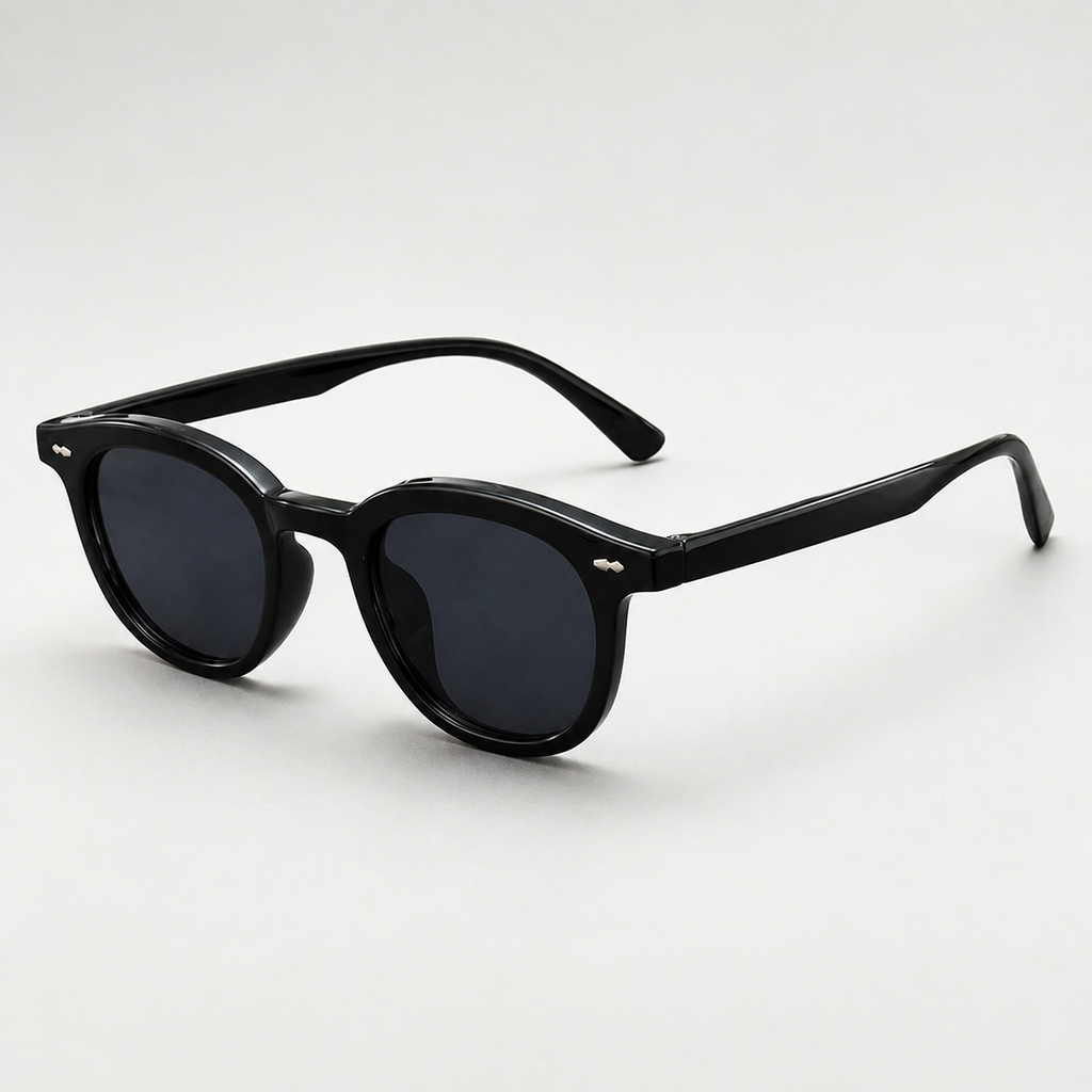 Remy Retro Round-Frame Sunglasses