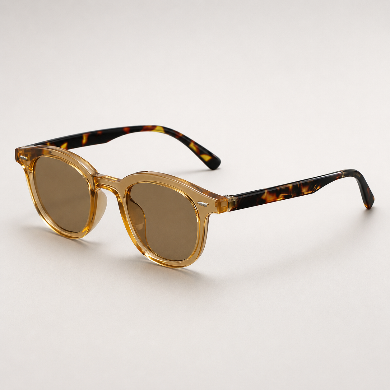 Remy Retro Round-Frame Sunglasses