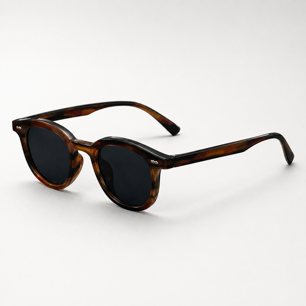 Remy Retro Round-Frame Sunglasses