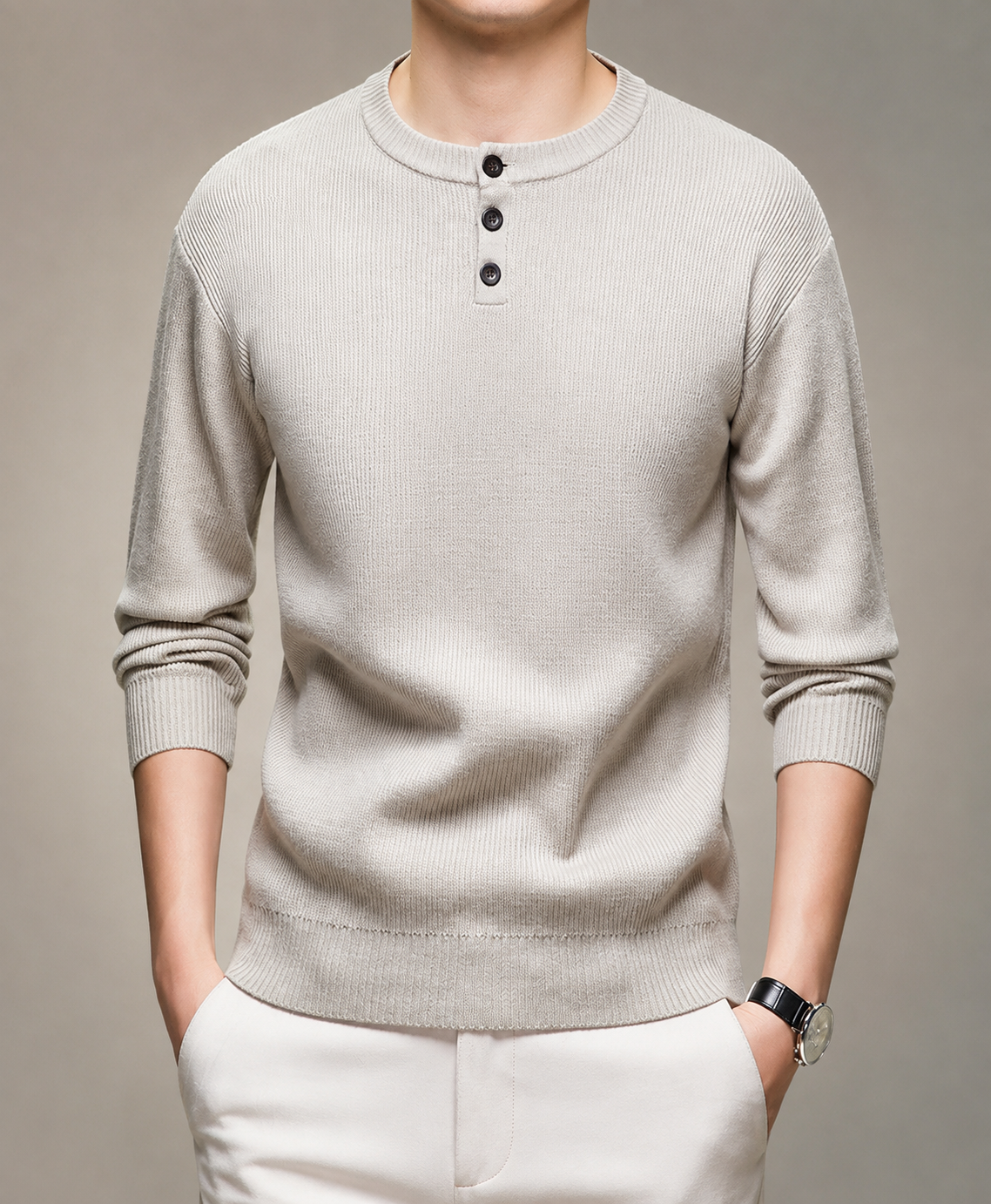 Brayden Men’s Contrast Cuff Crew Neck T-Shirt