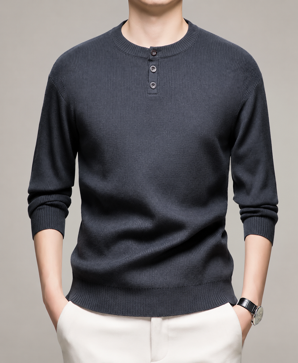 Brayden Men’s Contrast Cuff Crew Neck T-Shirt
