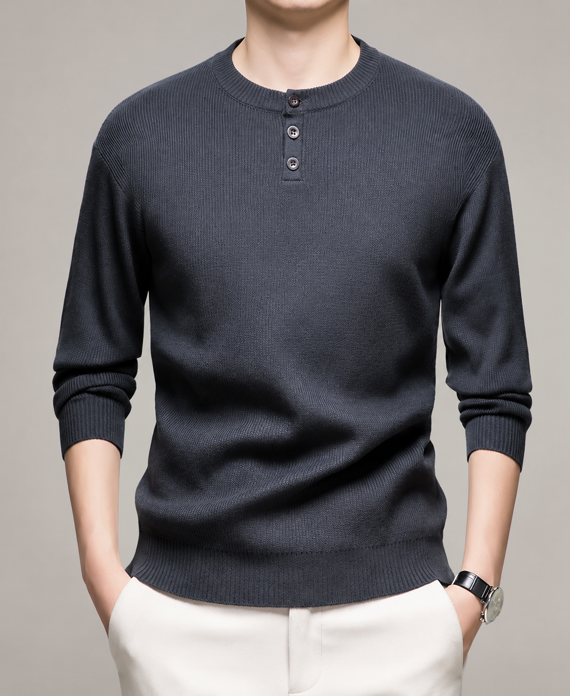 Brayden Men’s Contrast Cuff Crew Neck T-Shirt