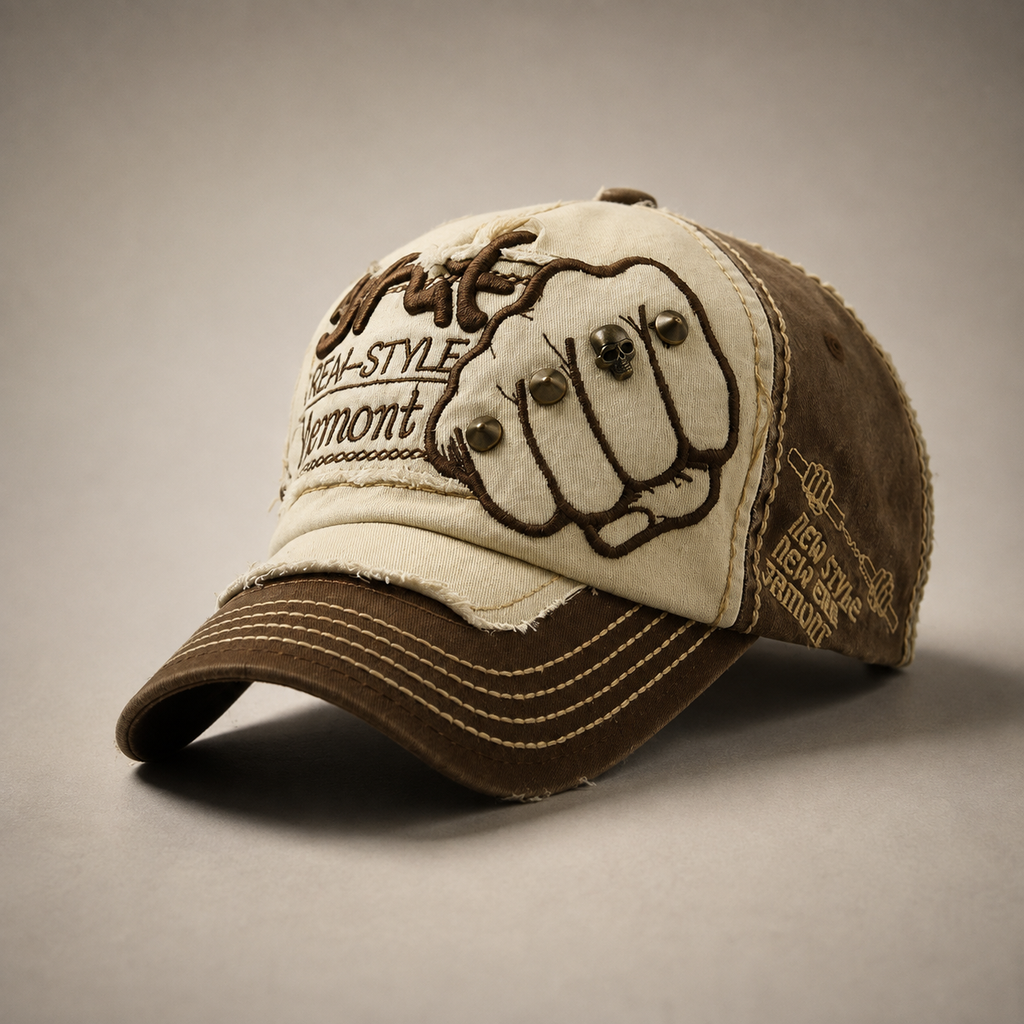 Rocco Men's Fist Graphic Denim Baseball Cap