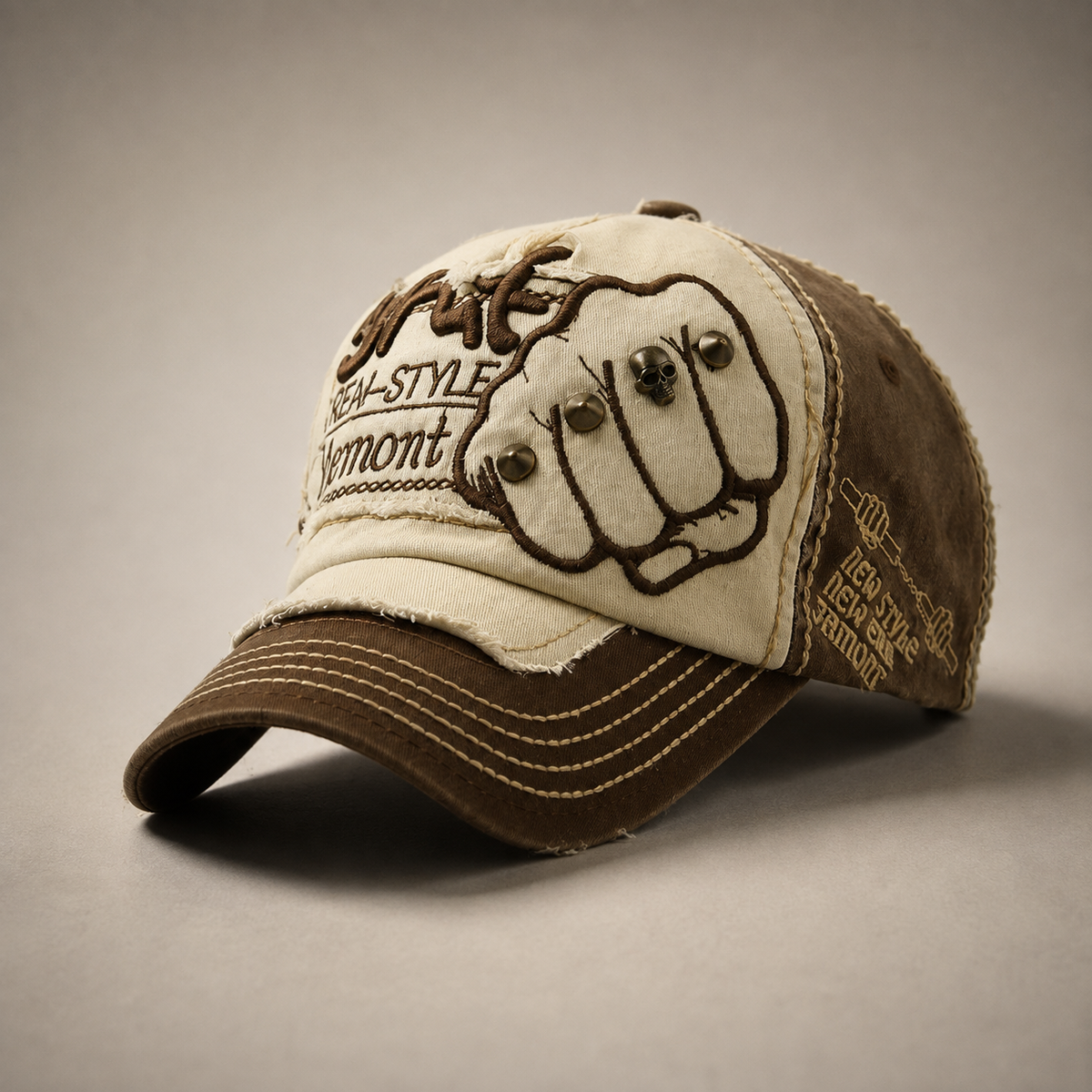 Rocco Men's Fist Graphic Denim Baseball Cap