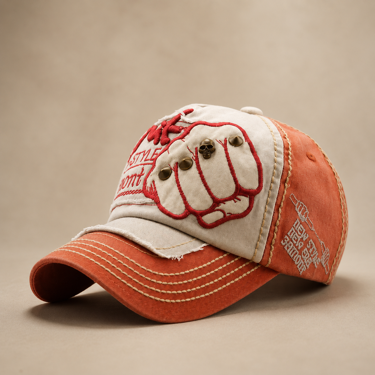 Rocco Men's Fist Graphic Denim Baseball Cap