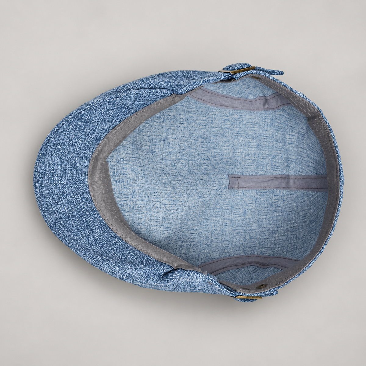 Rupert Men’s Flat Cap with Adjustable Side Buckle