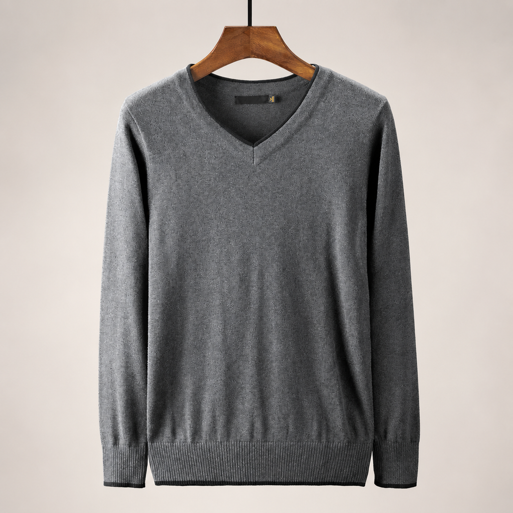 Russell Men’s Long Sleeve V-Neck Sweater