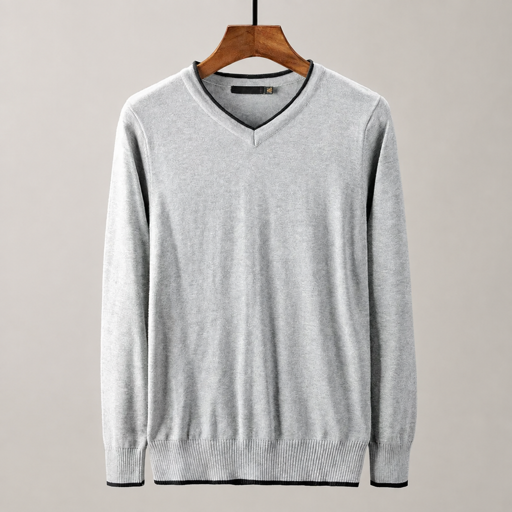 Russell Men’s Long Sleeve V-Neck Sweater