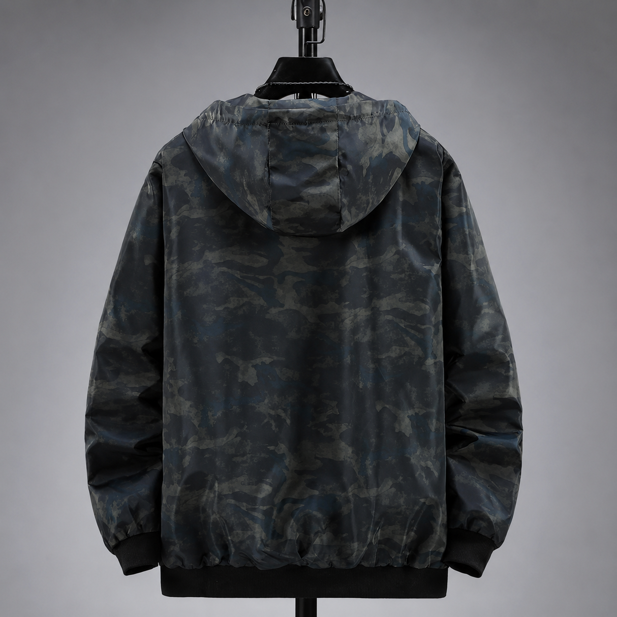 Ryan Hooded Camouflage Zip Jacket