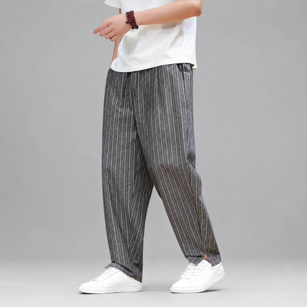 Samuel Men’s Pinstripe Relaxed Pants