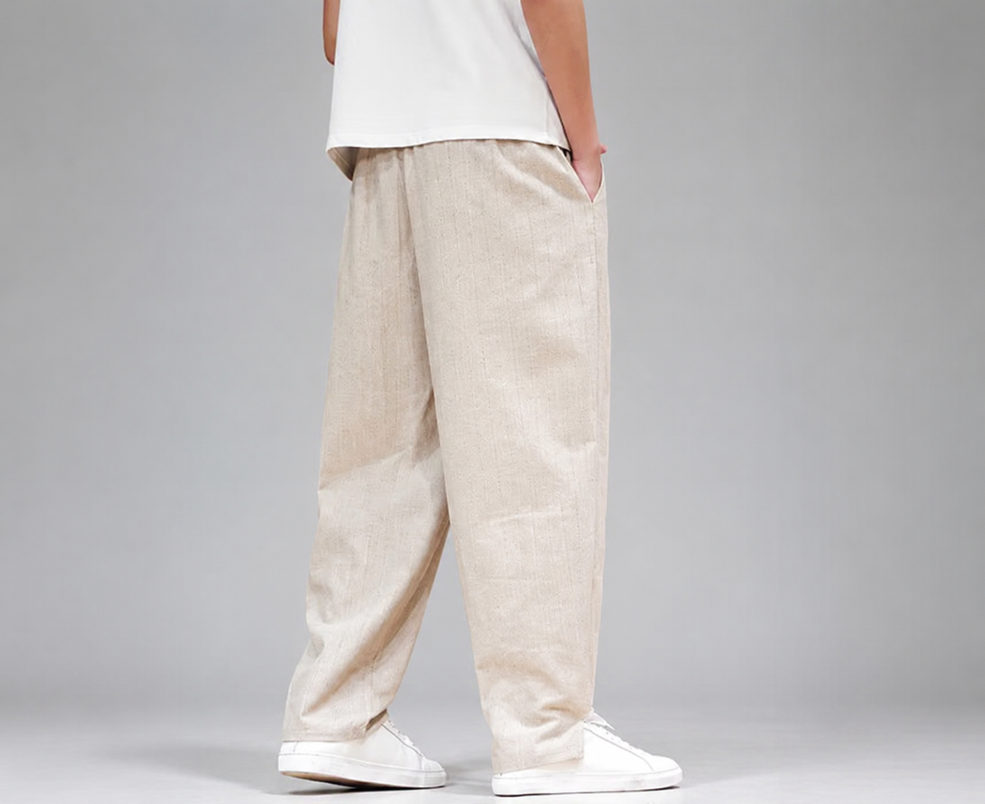 Samuel Men’s Pinstripe Relaxed Pants