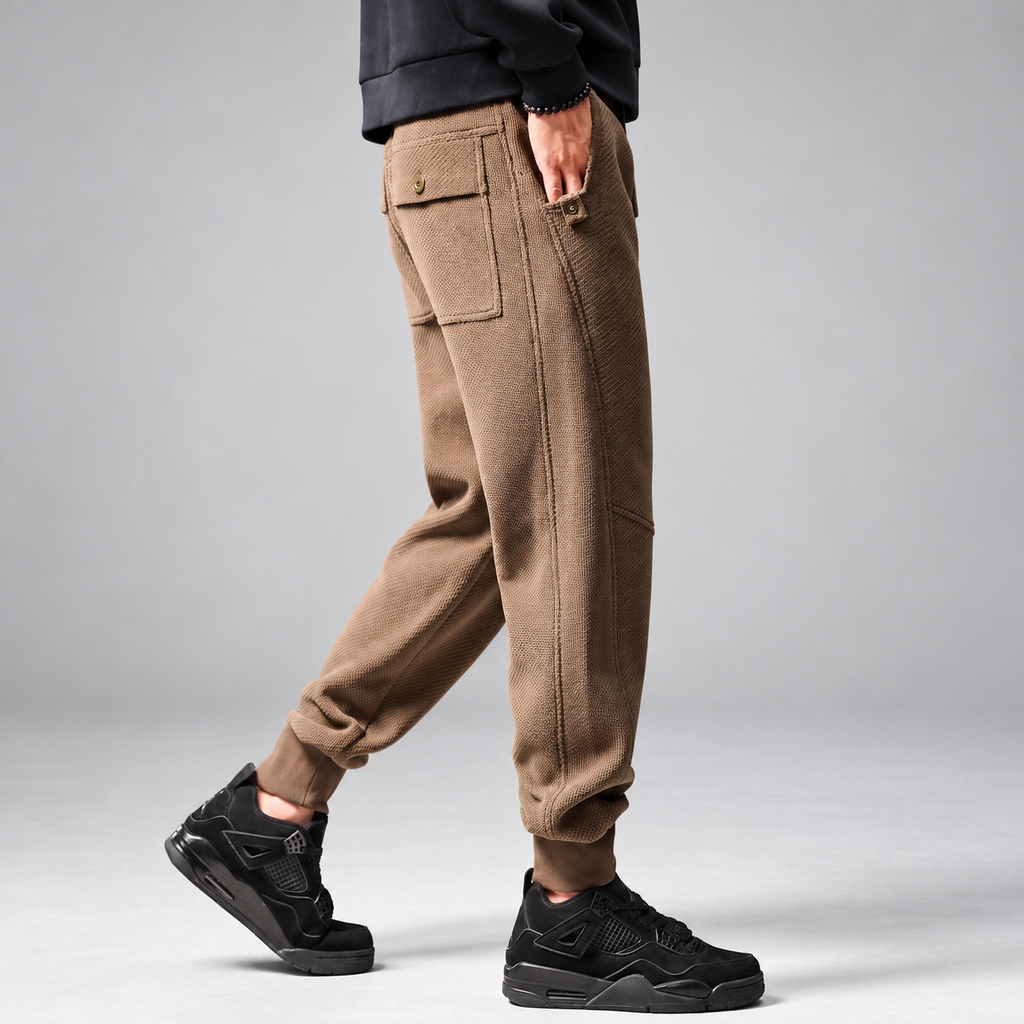 Aldo Bellandi Men’s Textured Drawstring Jogger Pants