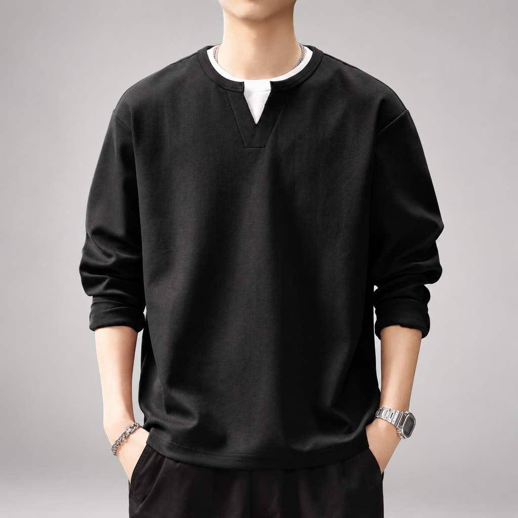 Ridgeline Men’s Long Sleeve Polo Sweatshirt with Contrast Collar (Copy)
