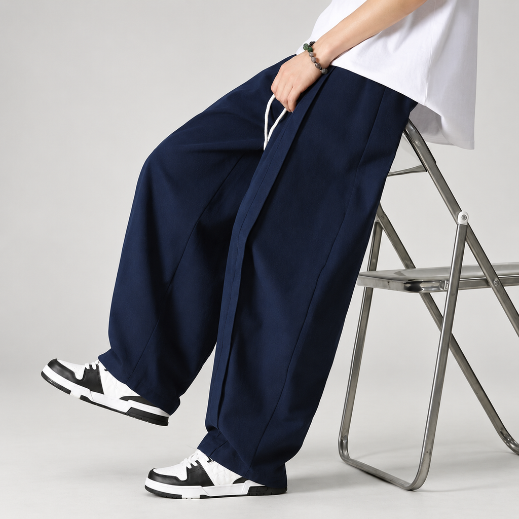 Sebastian Men’s Extra Wide-Leg Pleated Pants