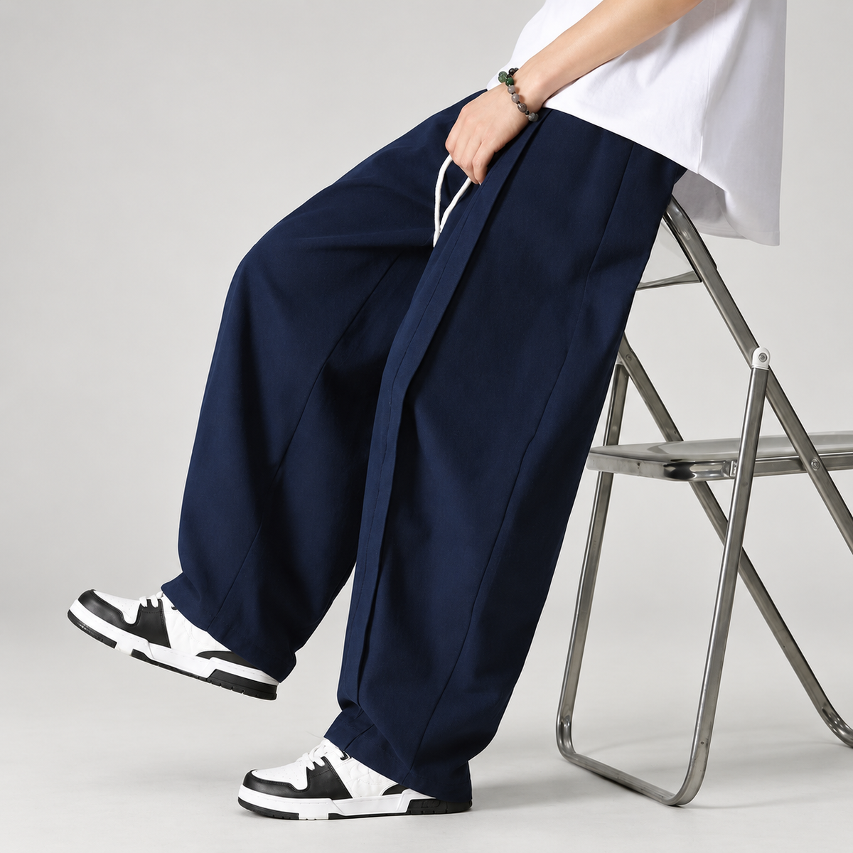 Sebastian Men’s Extra Wide-Leg Pleated Pants
