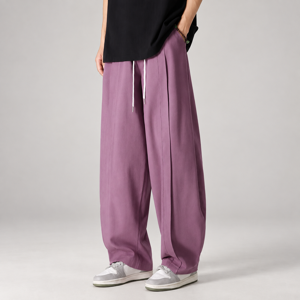 Sebastian Men’s Extra Wide-Leg Pleated Pants