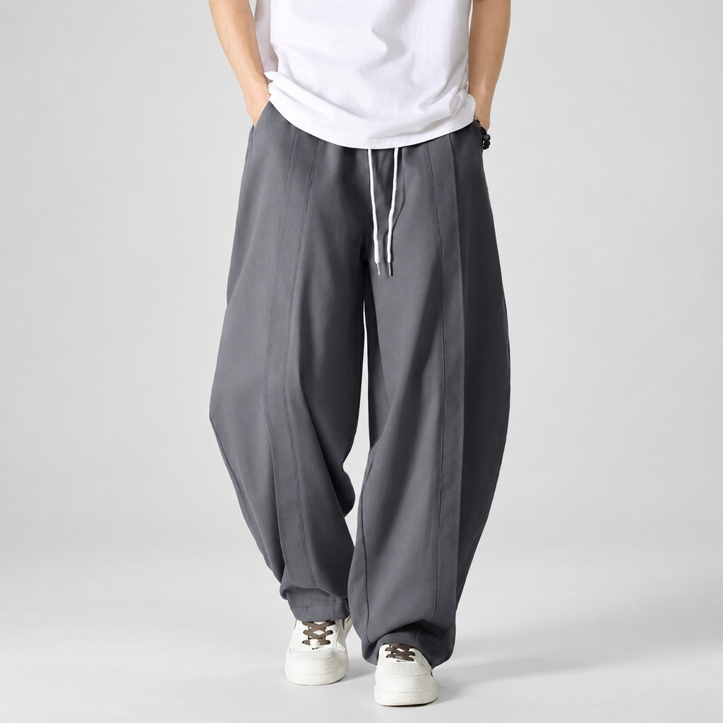 Sebastian Men’s Extra Wide-Leg Pleated Pants