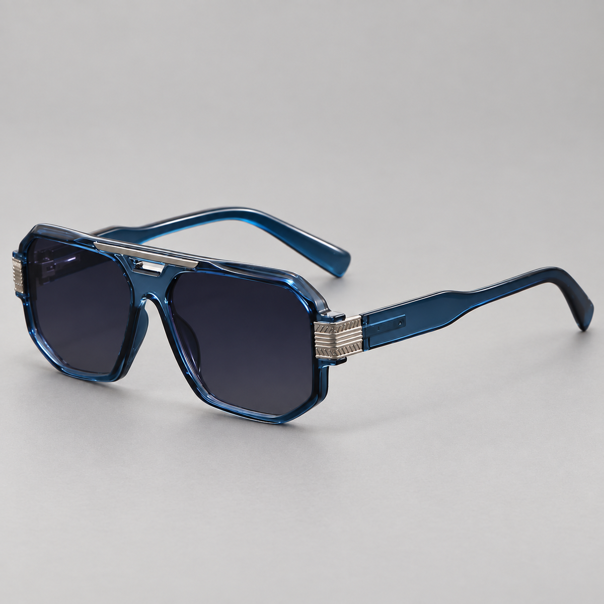 Skyline Retro Acetate Square Frame Sunglasses