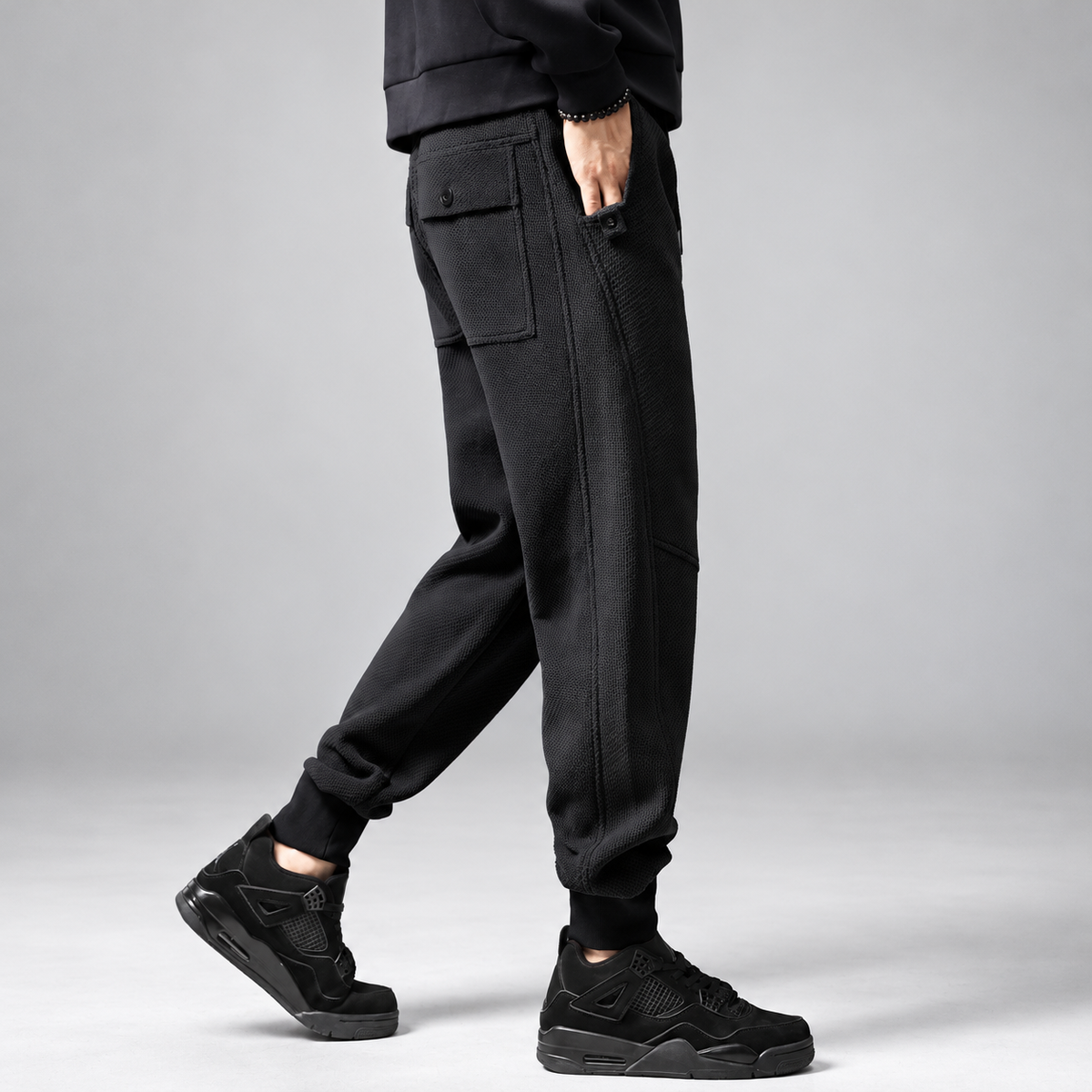 Aldo Bellandi Men’s Textured Drawstring Jogger Pants