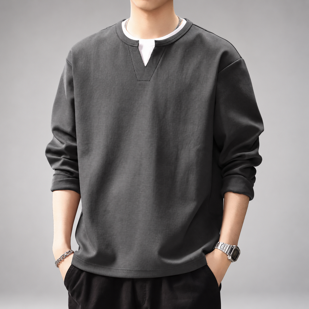 Ridgeline Men’s Long Sleeve Polo Sweatshirt with Contrast Collar (Copy)
