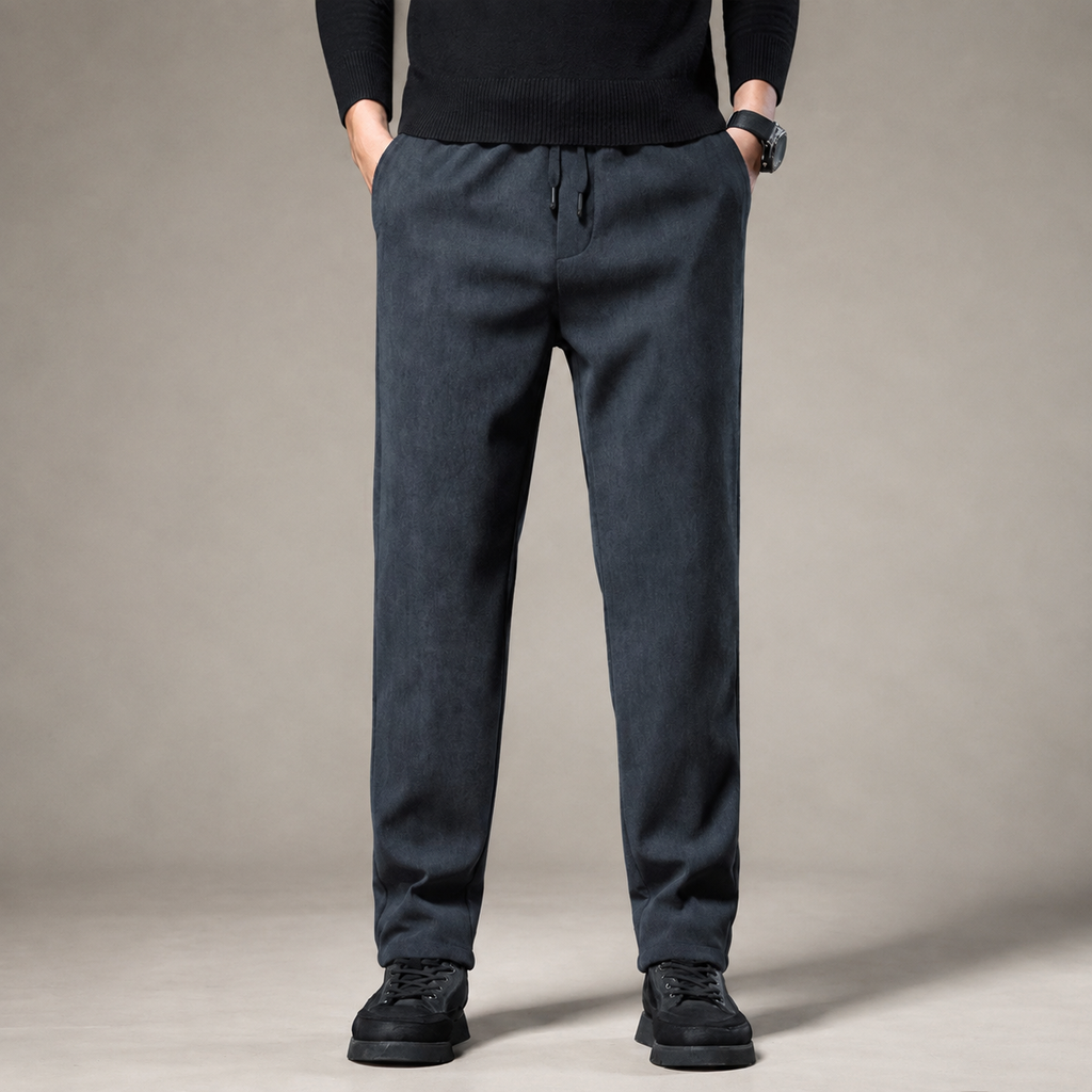 Tanner Straight-Leg Textured Drawstring Pants